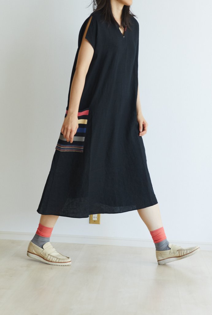 Dress: NOP185-199 Black, Socks: ANP-92H Grey*Pink