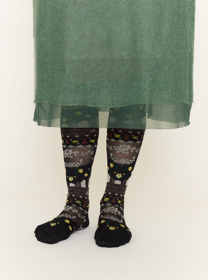 Dress: FK138 Green, Socks: AM-526AHS Black