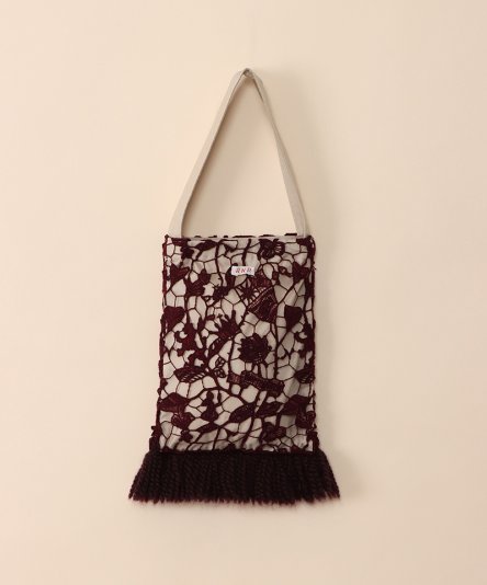 LACE SMALL BAG: WINE