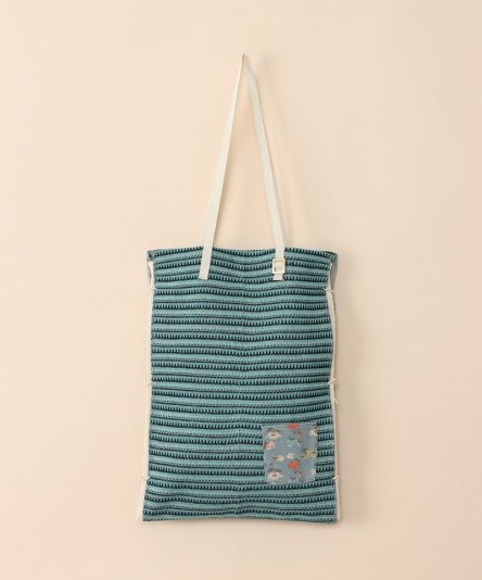 SOCK KNIT BAG: BLUE