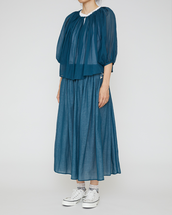 Blouse: LB99 Turquoise, Inner Tops: KNT0NK White, Skirt: LS78L Turquoise, Socks: AM-783S Ivory