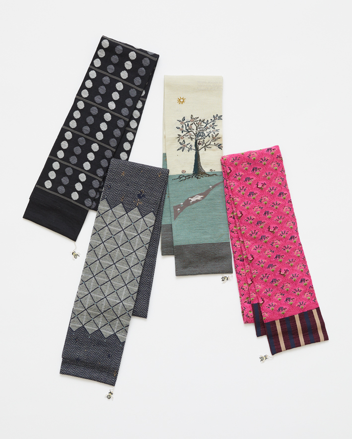 From left M46-238A: Black, M46-793: Navy, M46-790: Ivory, M46-501A: Magenta