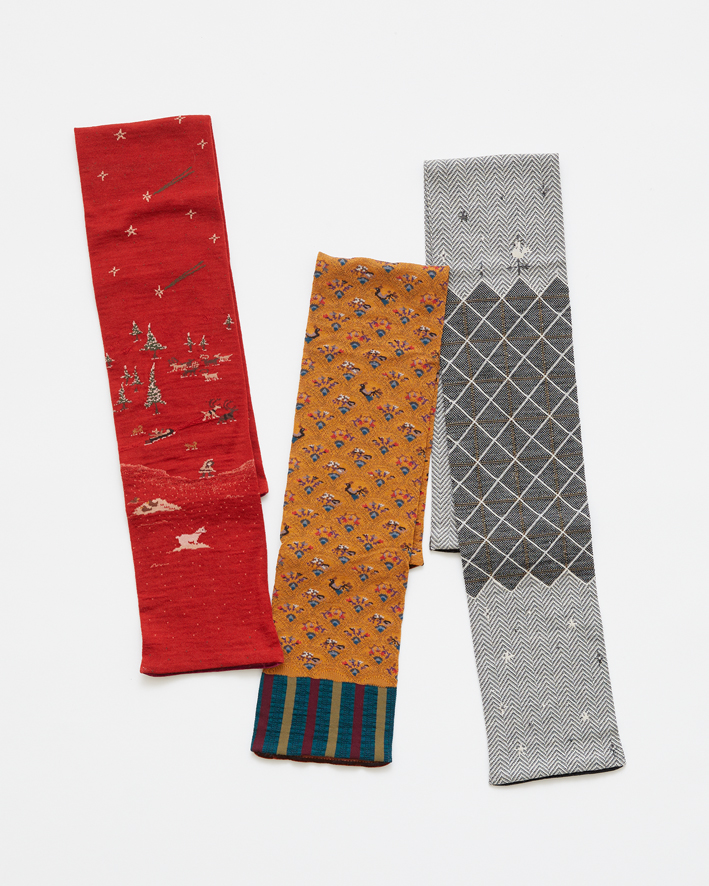 From left M77-792: Red, M77-501A: Orange, M77-793: Ivory