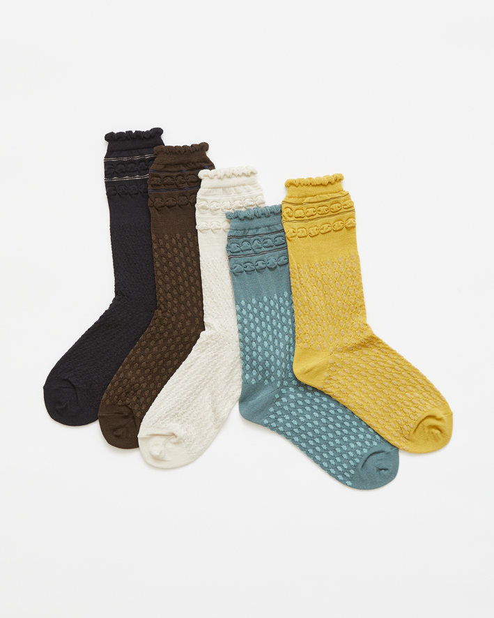 AS-222: Black, Brown, Low White, Sage, Yellow