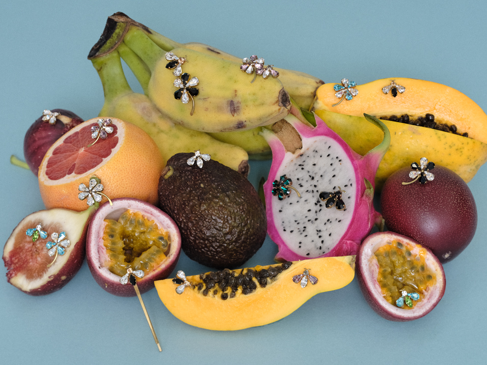 From top (clockwise): AC128MP Black*Crystal, Pink, AC95S-25P Blue, AC96S-P25 Black*Crystal, AC95S-25P Black*Crystal, AC96S-P25 Blue, Black, Pink, AC95S-25P Green, AC96S-P25 Crystal, Black*Crystal, AC110 Black*Crystal, AC95S-25P Crystal, AC128MP Blue, AC95S-25P Pink