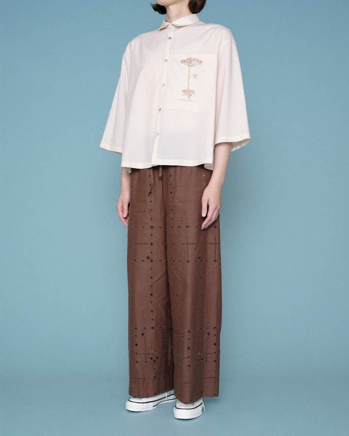 Shirt: LB104 Yellow*Beige, Pants: EP233 Brown