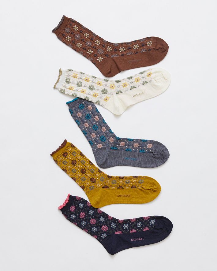 AM-807: Brown, Ivory, Mix Grey, Mustard, Navy