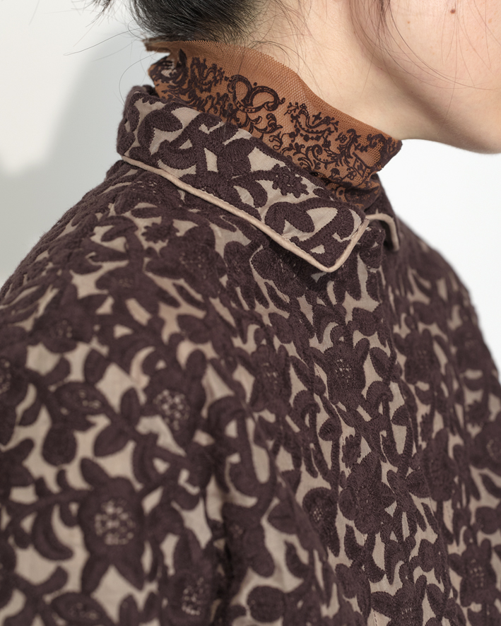 Jacket: EB264 Brown, Inner Tops: MT117E-F78 Camel*Brown